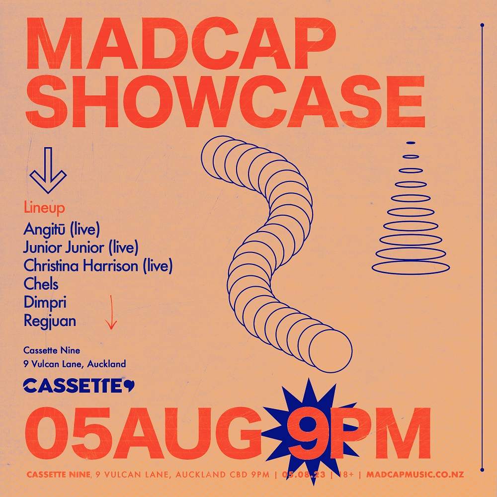 Madcap Showcase feat. Junior Junior, Angitū, Christina Harrison & friends - Página frontal