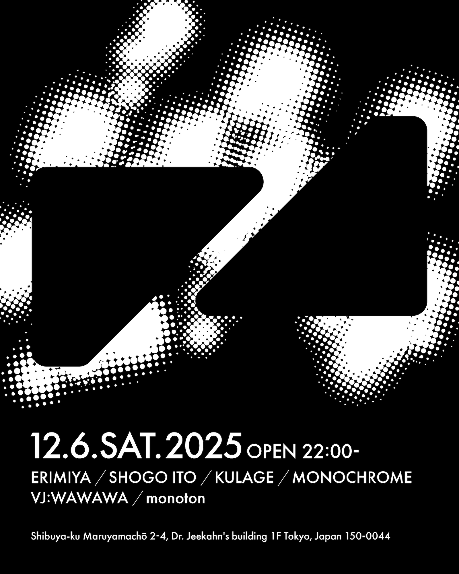 OPENING NIGHT #2 – TECHNO at Z Maruyama, Tokyo