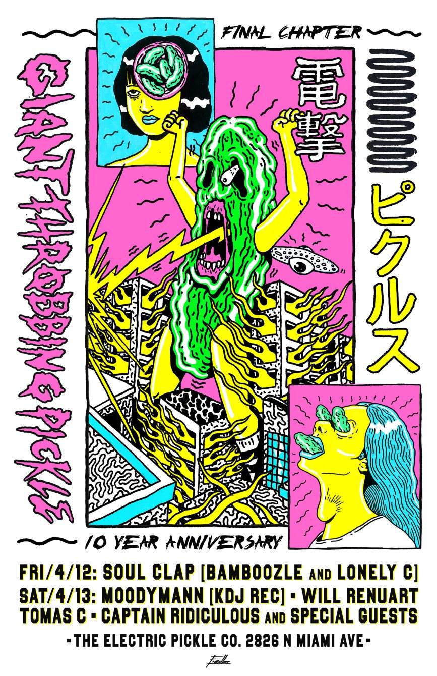 Giant Throbbing Electric Pickle 10 Year Feat: Moodymann - Página frontal