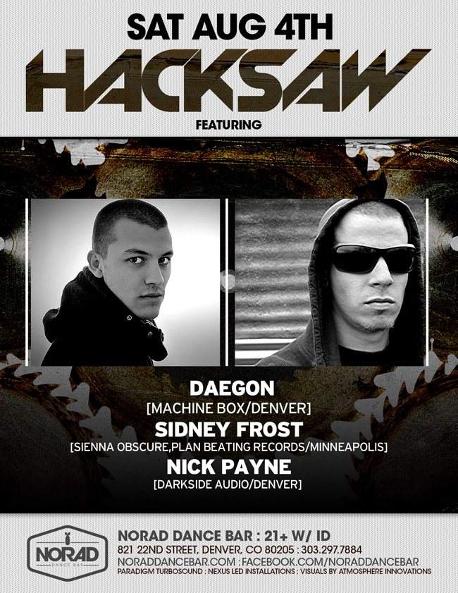 Hacksaw Feat. Deagon & Sidney Frost - Página frontal