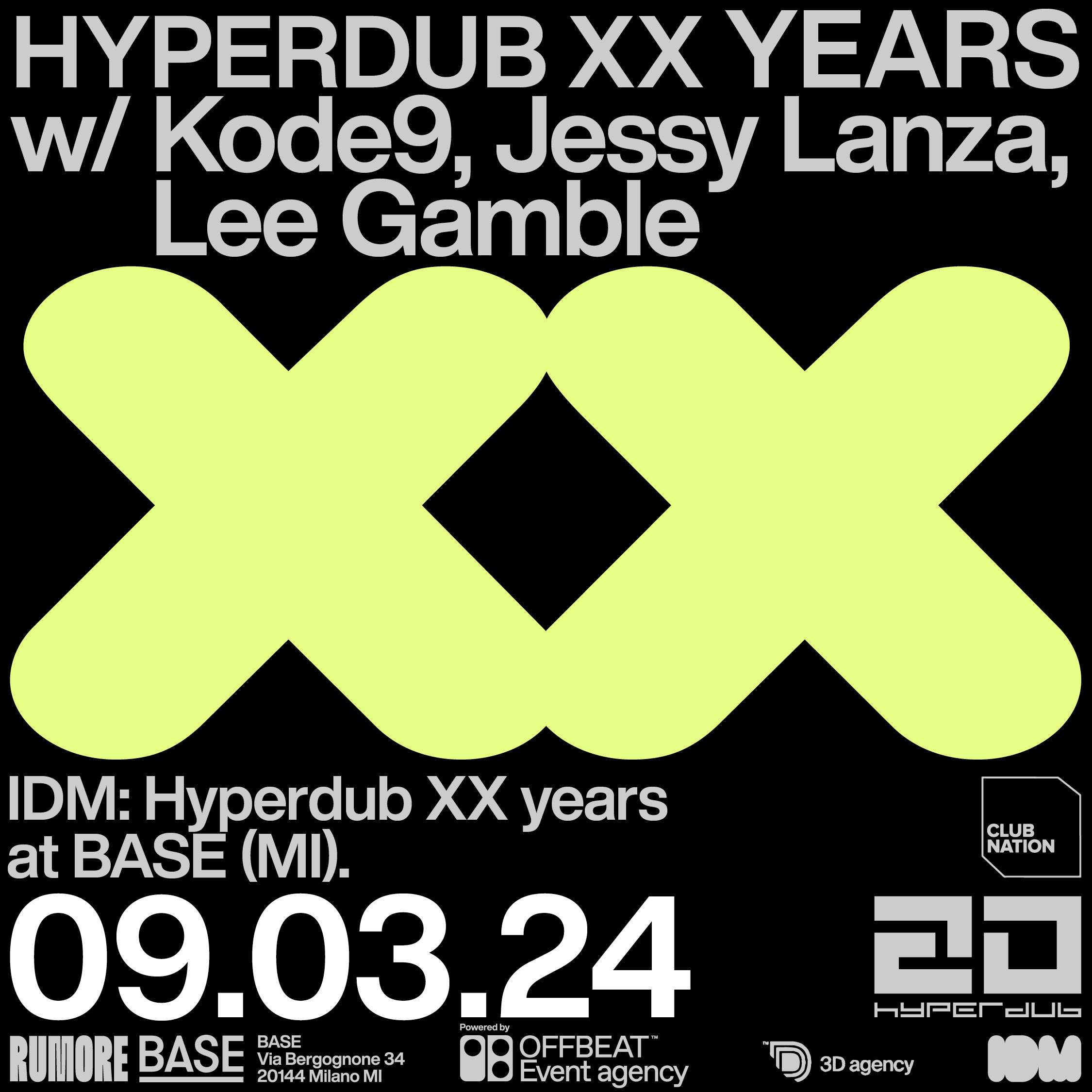 Hyperdub XX Years - フライヤー表