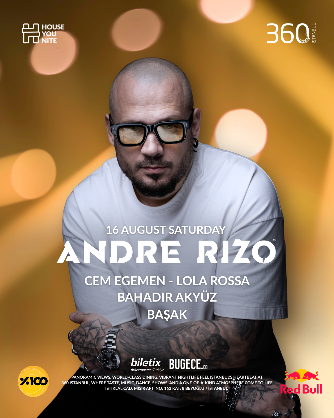 Andre Rizo at TBA - 360 Istanbul, Istanbul