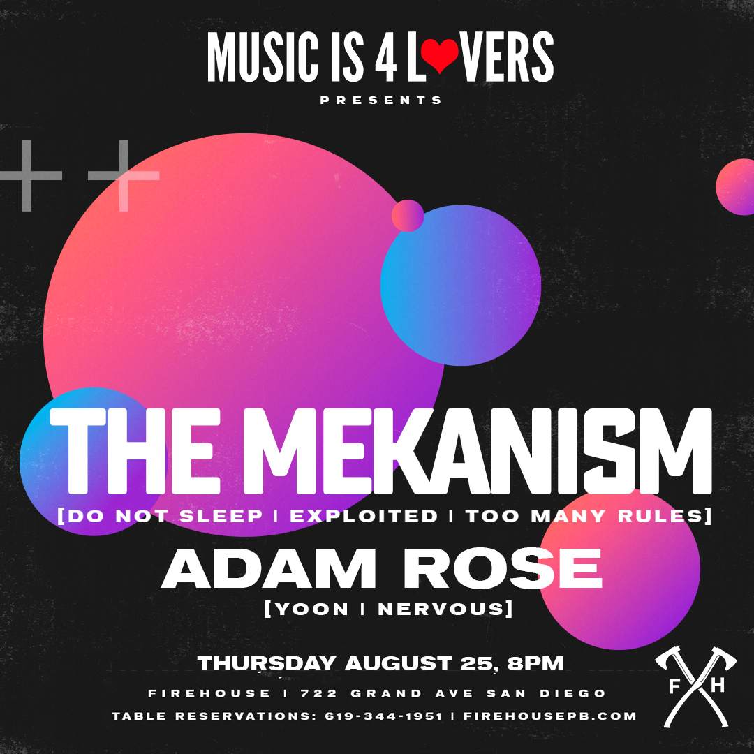 The Mekanism [Do Not Sleep - Exploited] + Adam Rose at Firehouse - NO COVER - Página frontal