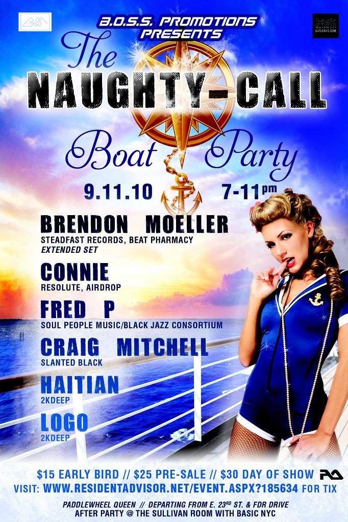 The Naughty-Call Boat Party - Página frontal