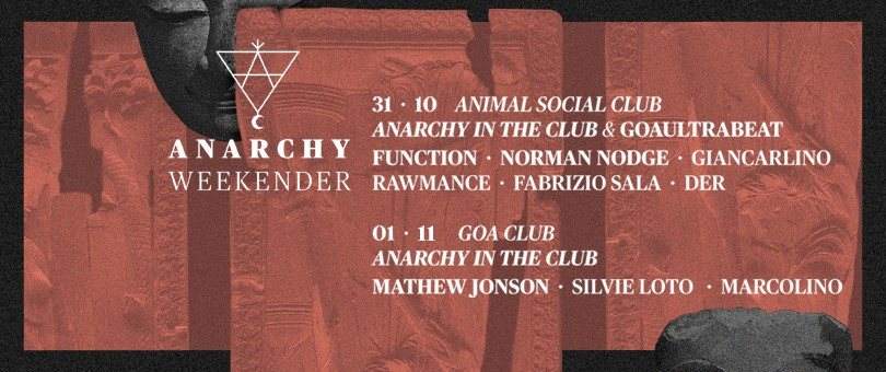 Anarchy in The Club presents: Mathew Jonson - Silvie Loto - Marcolino - Página frontal