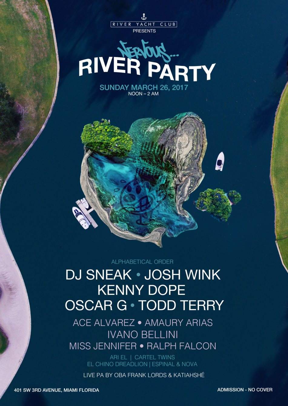 Nervous River Party with Oscar G, Kenny Dope, Josh Wink & More - Página frontal