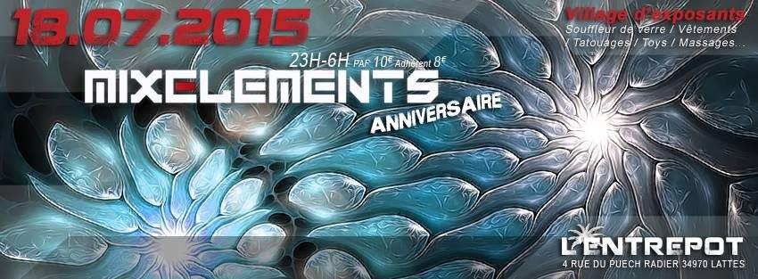 Mix Elements 1 Year Anniversary - フライヤー表
