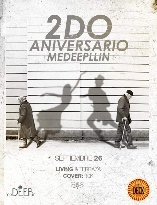 2DO Aniversario meDEEPllin - フライヤー表