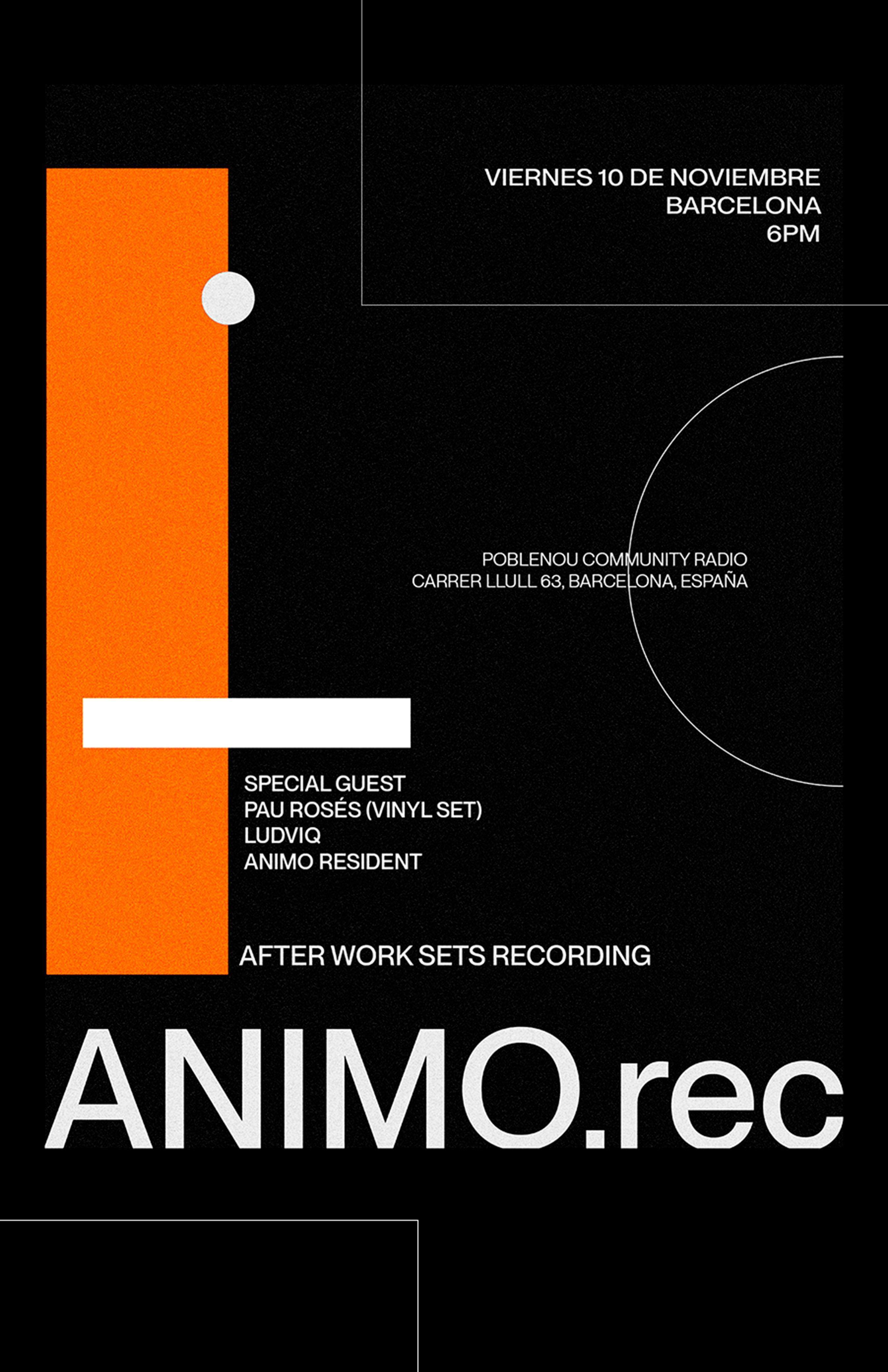 Animo.Rec take over pnc_radio - フライヤー表