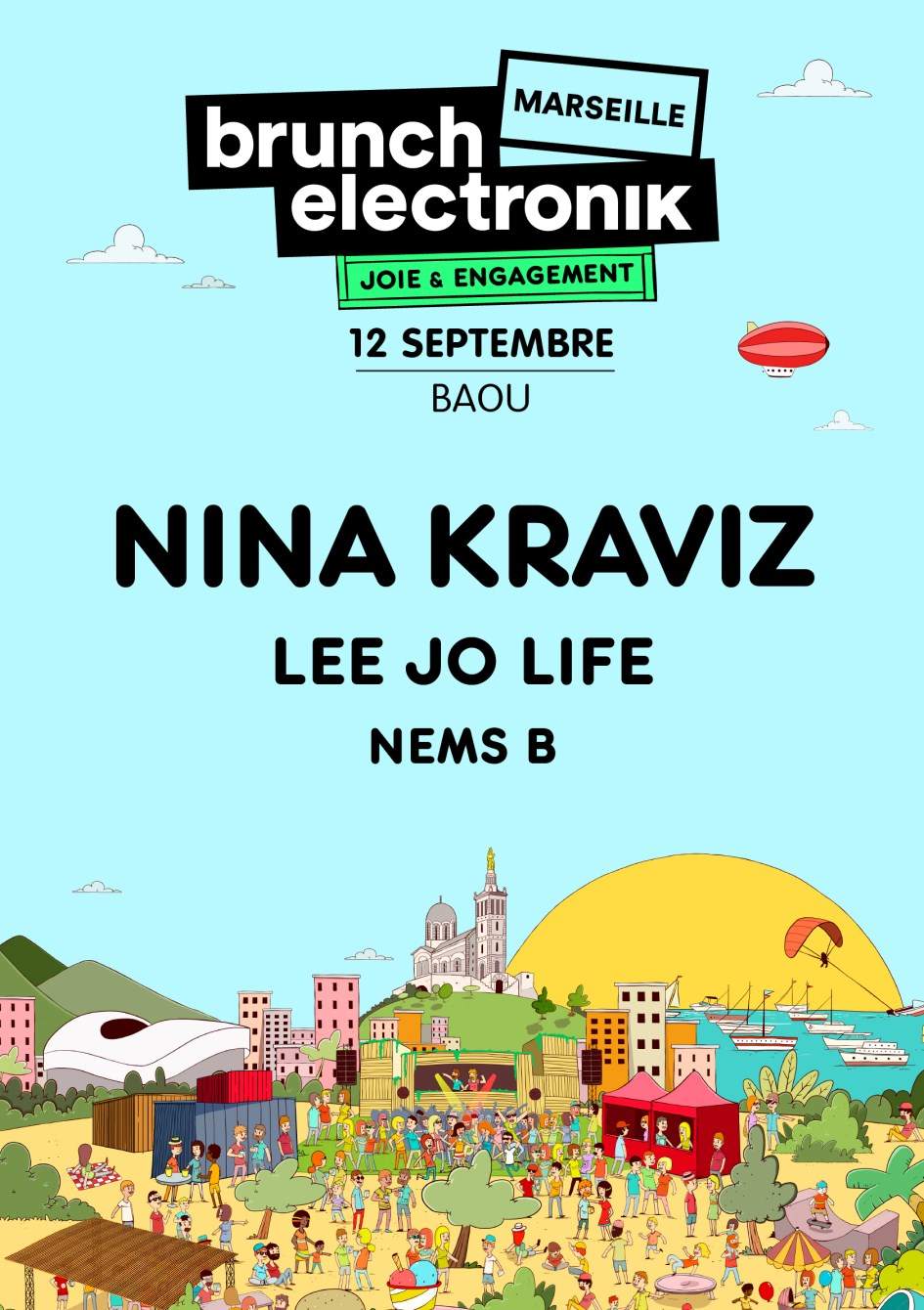 Brunch Electronik Marseille #1: Nina Kraviz, Lee Jo Life, Nems-B - Página frontal