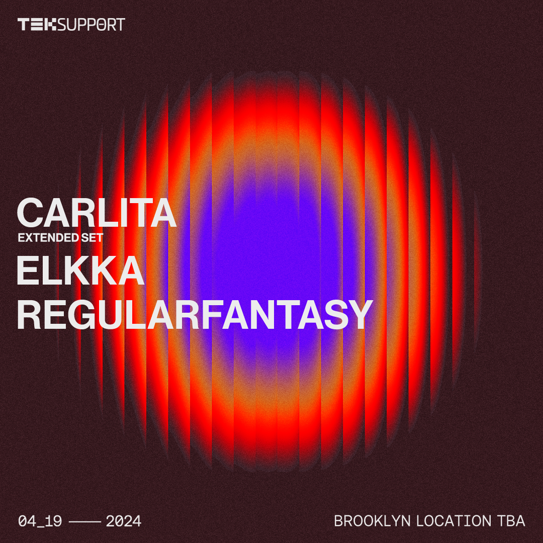 Teksupport: Carlita, Elkka & Regularfantasy - フライヤー裏