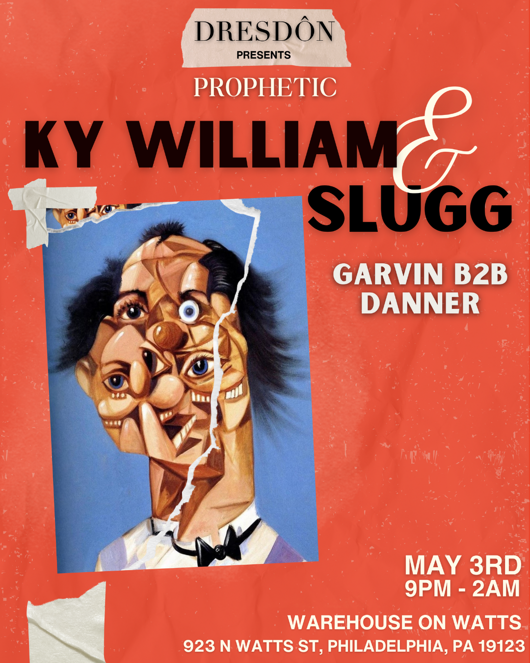 DRESDÔN Presents: PROPHETIC (Ky William & Slugg) - フライヤー表