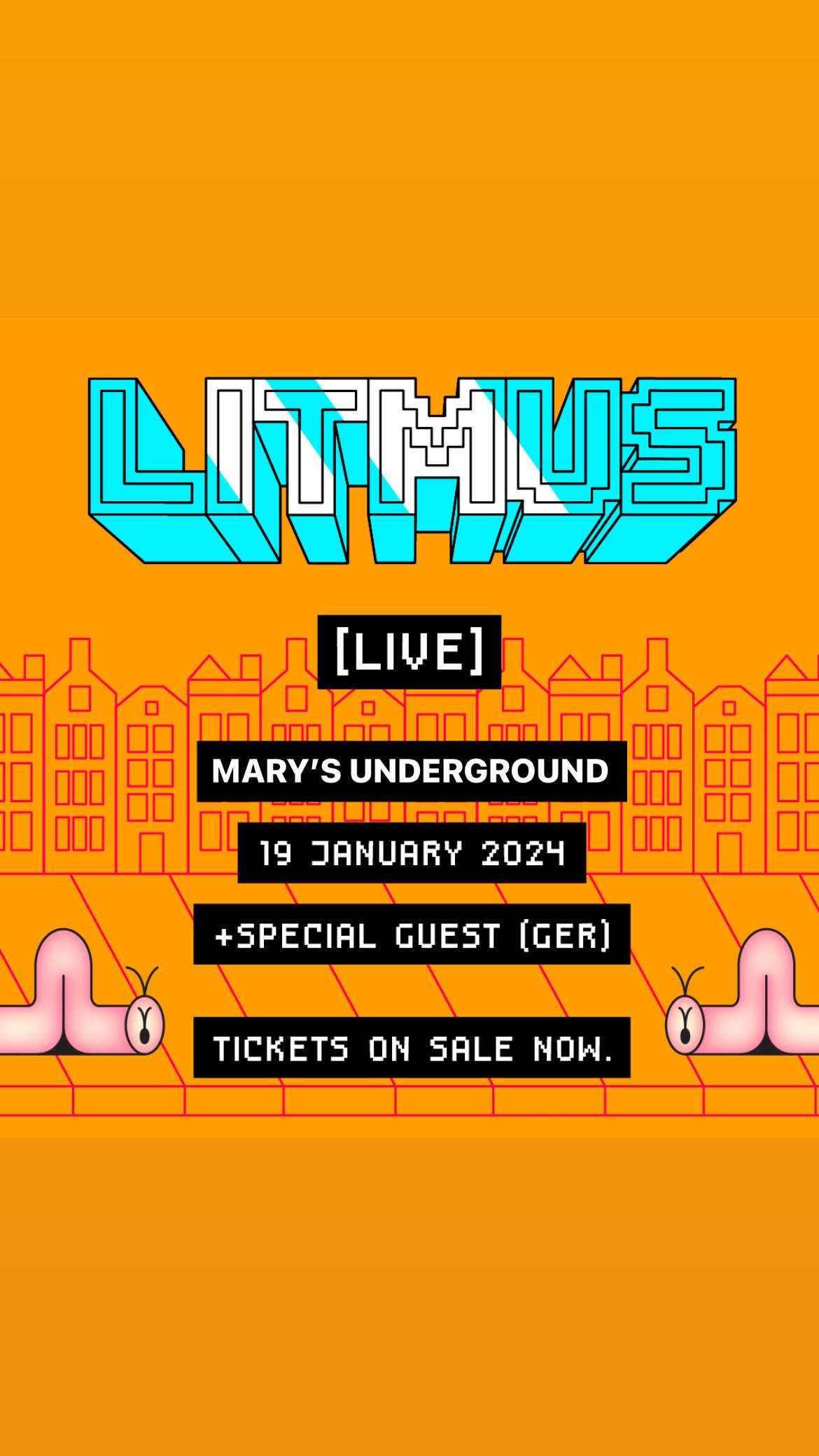 Litmus (Live) — Mary's Underground, Sydney - フライヤー裏