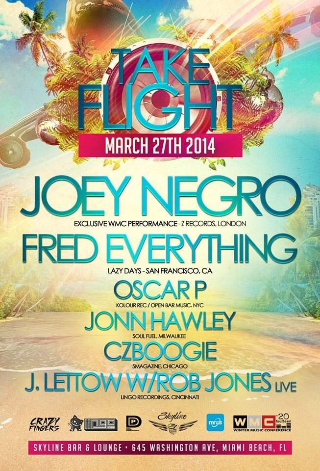 Take Flight with Joey Negro (Exclusive set), Fred Everything and Friends. - Página trasera