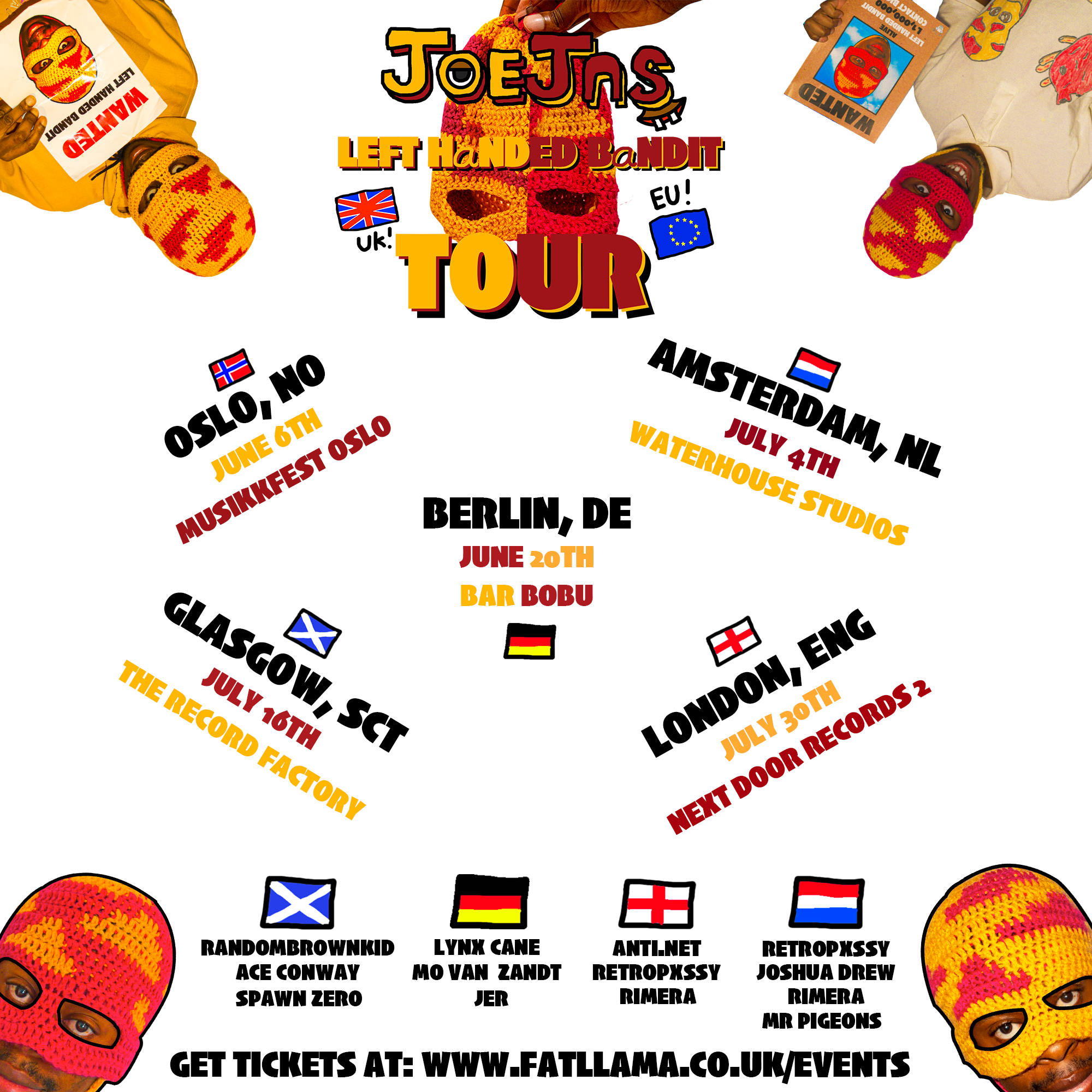 JoeJas' Left Handed Bandit Tour at Next Door Records Two, London · Tickets