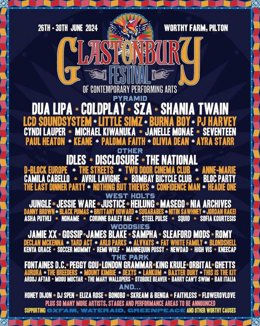 Glastonbury Festival 2024 - Página frontal