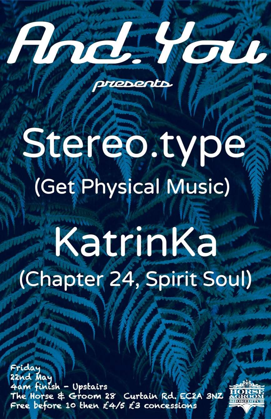 And.You presents Katrinka & Stereo.Type - Página frontal