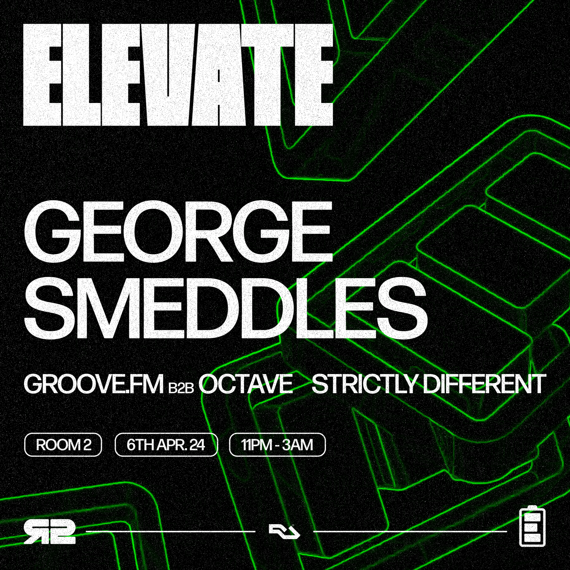 [CANCELLED] Elevate presents: George Smeddles - フライヤー表