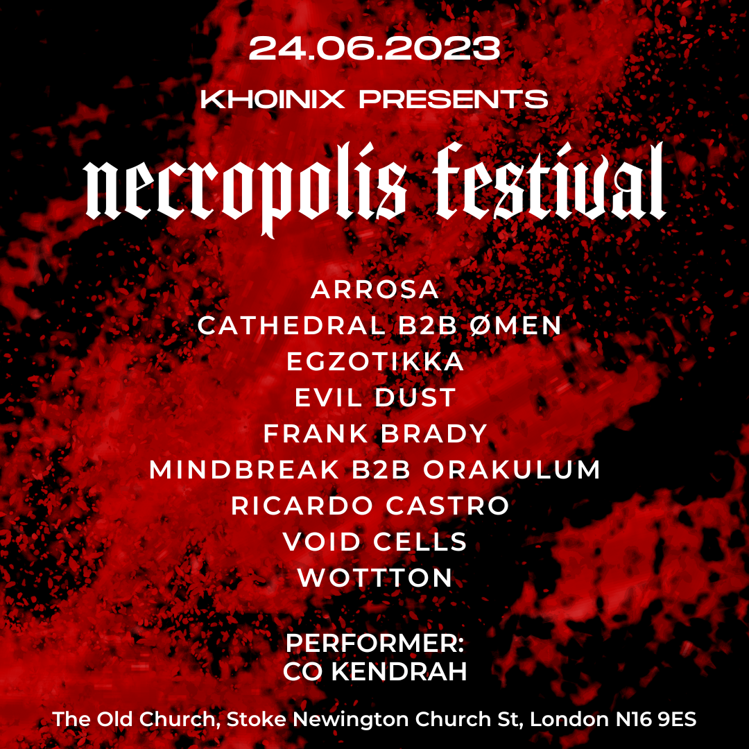 Khoinix presents: Necropolis Festival II - フライヤー裏