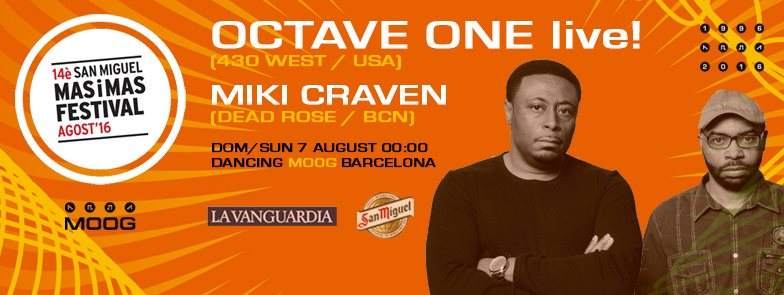 Octave One live! + Miki Craven - フライヤー表