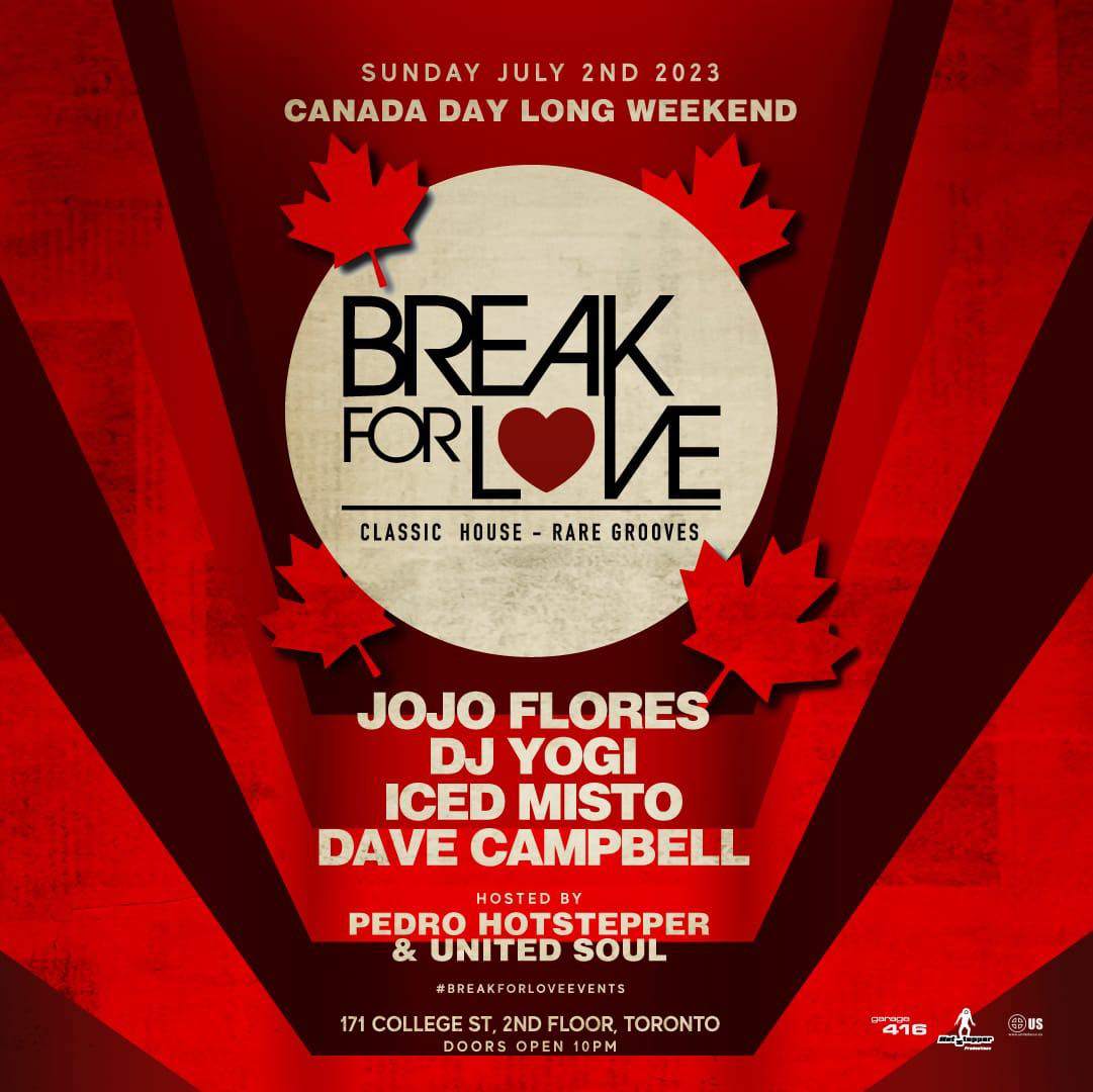Break For LOVE Canada Day Edition - フライヤー裏