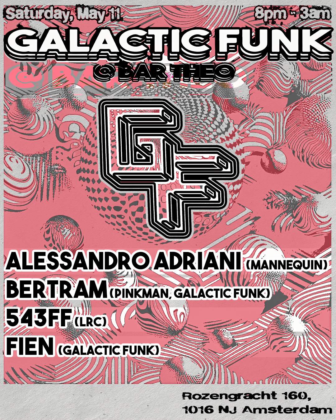 Galactic Funk with Alessandro Adriani, Bertram, 543FF, & Fien - Página frontal