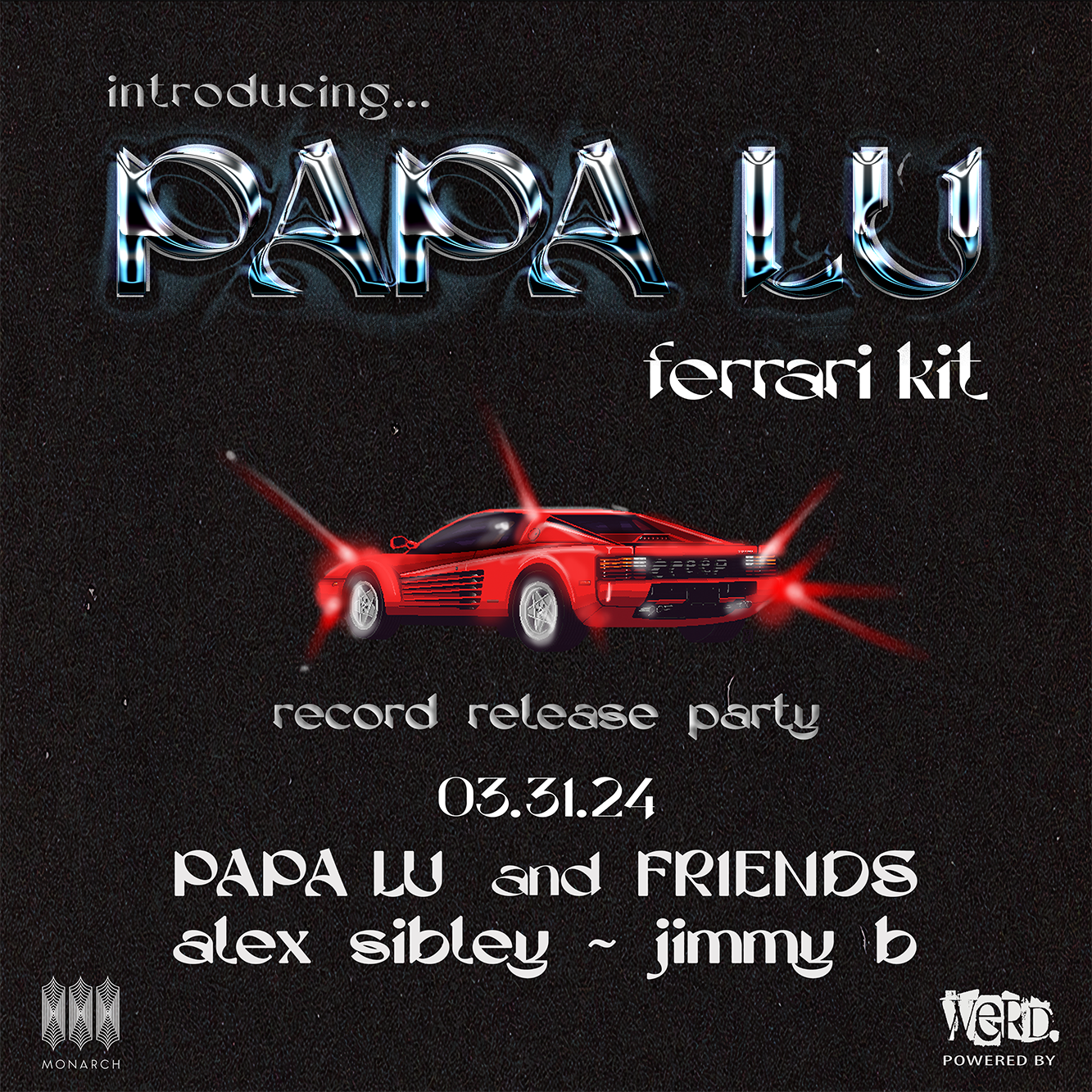Ferarri Kit record release party. Papa Lu and friends - Página frontal