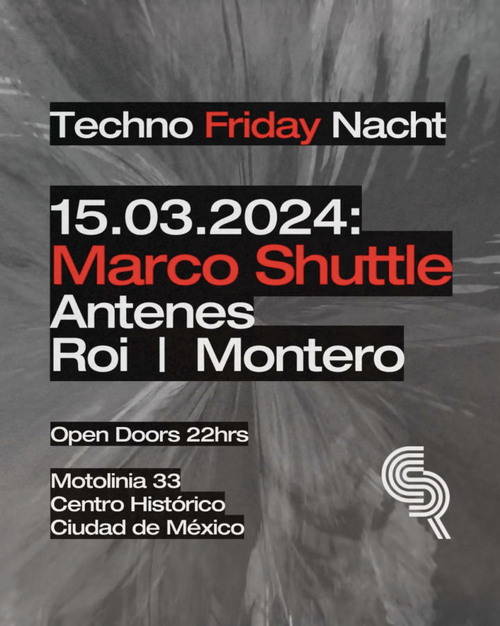 Marco Shuttle, Antenes, Roi & Montero - Techno Friday Nacht - Página trasera