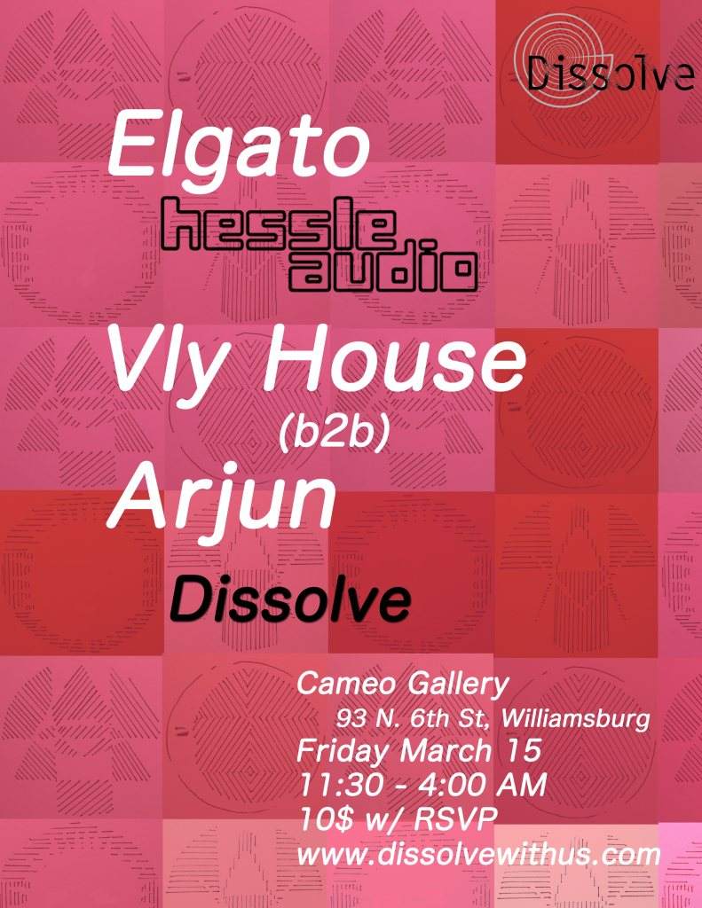 Dissolve presents Elgato - North American Debut - フライヤー表