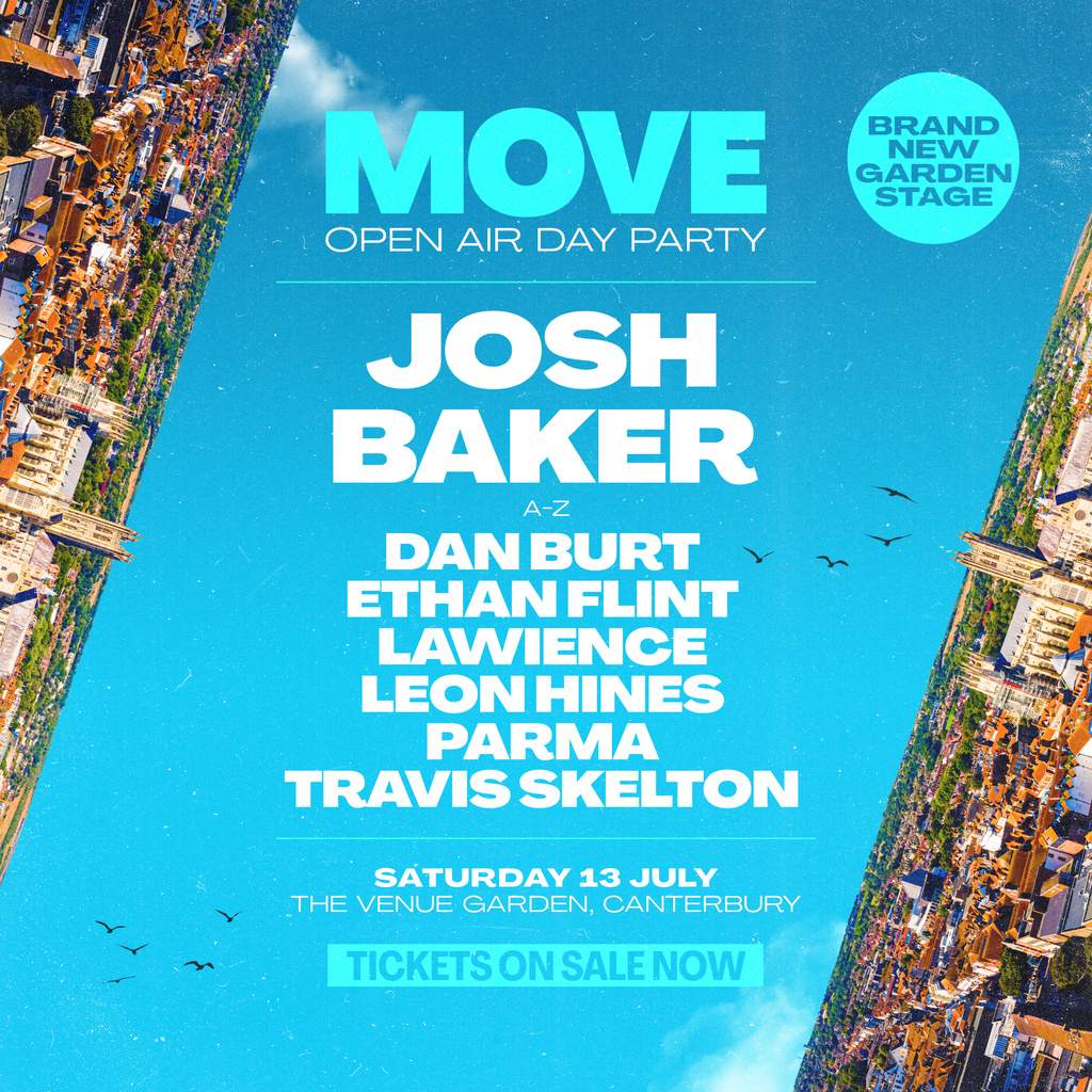 MOVE: Open Air Day Rave - Josh Baker - フライヤー表