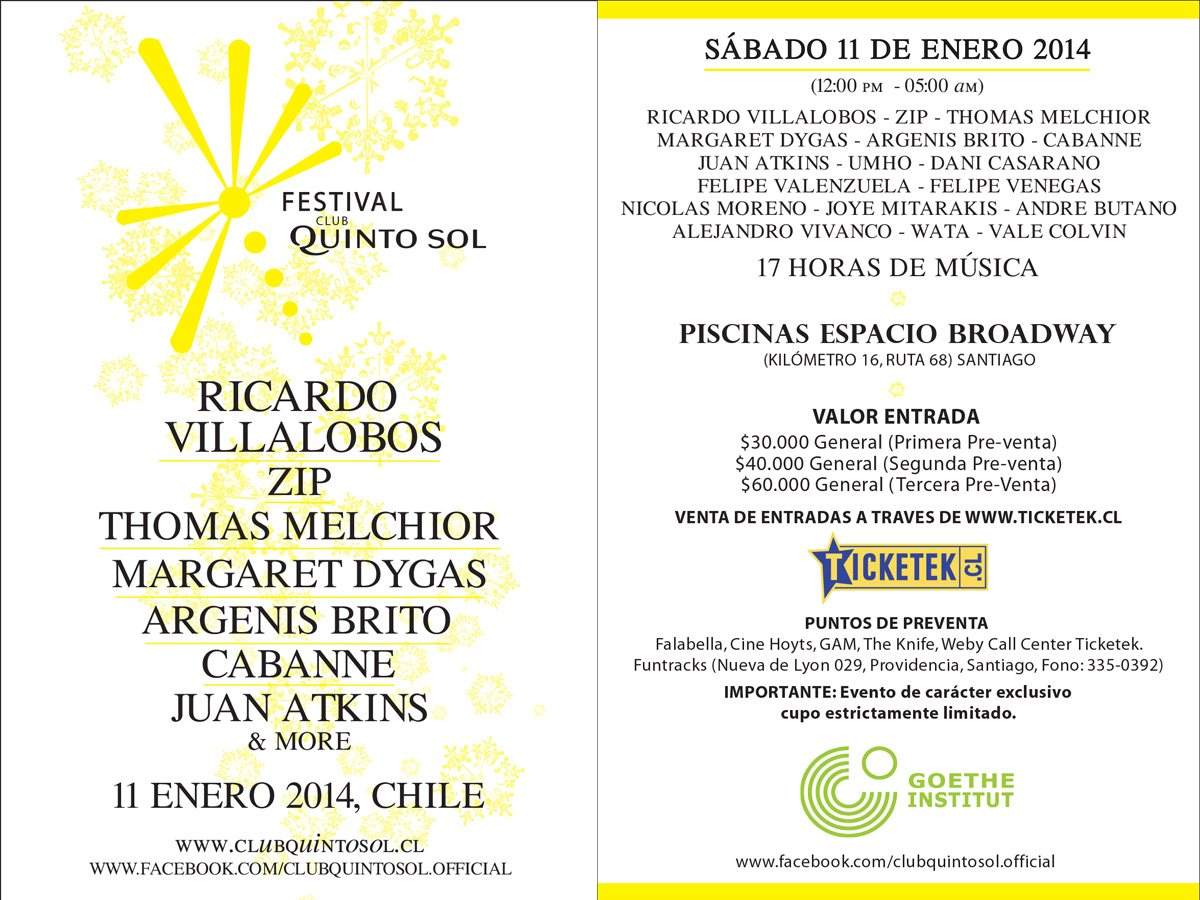 Festival Club Quinto Sol 2014 - Página frontal