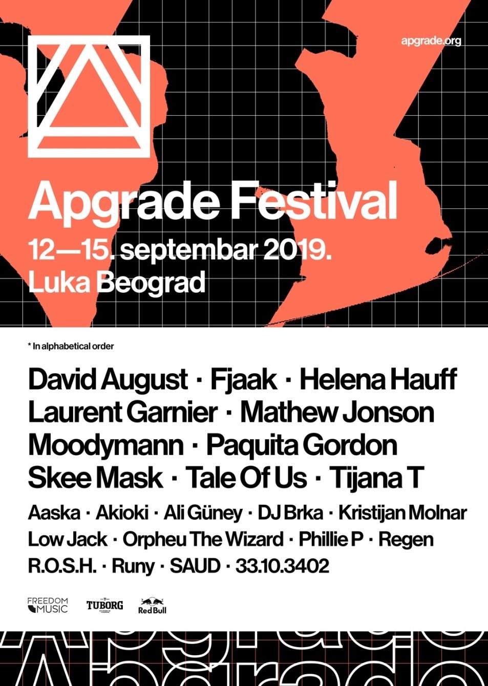 Apgrade Festival 2019 - Página frontal