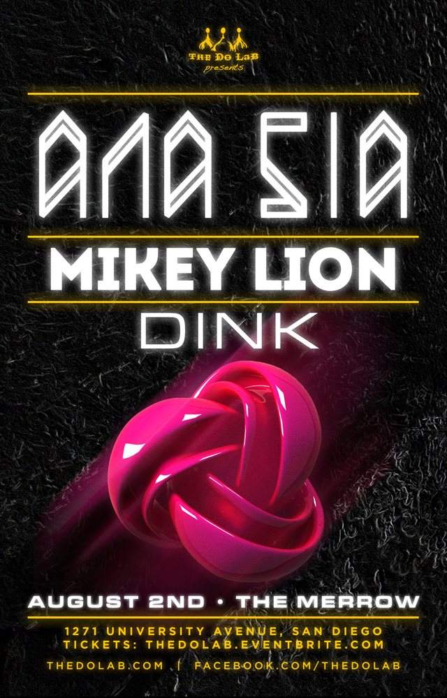 The Do LaB presents Ana Sia, Mikey Lion, Dink - Página frontal