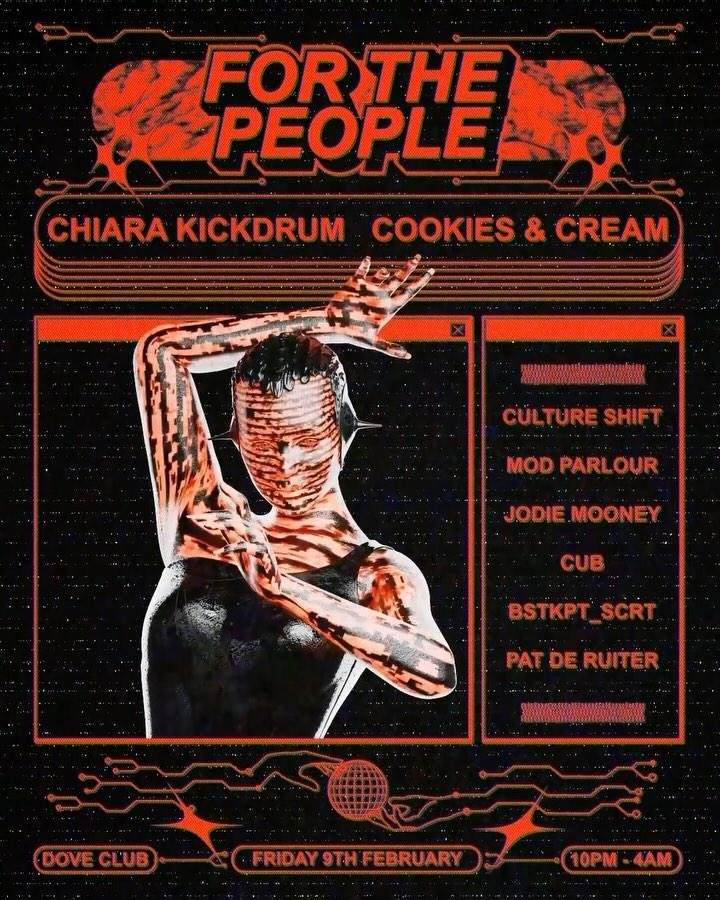For The People present: Chiara Kickdrum AND COOKIES & CREAM - Página frontal