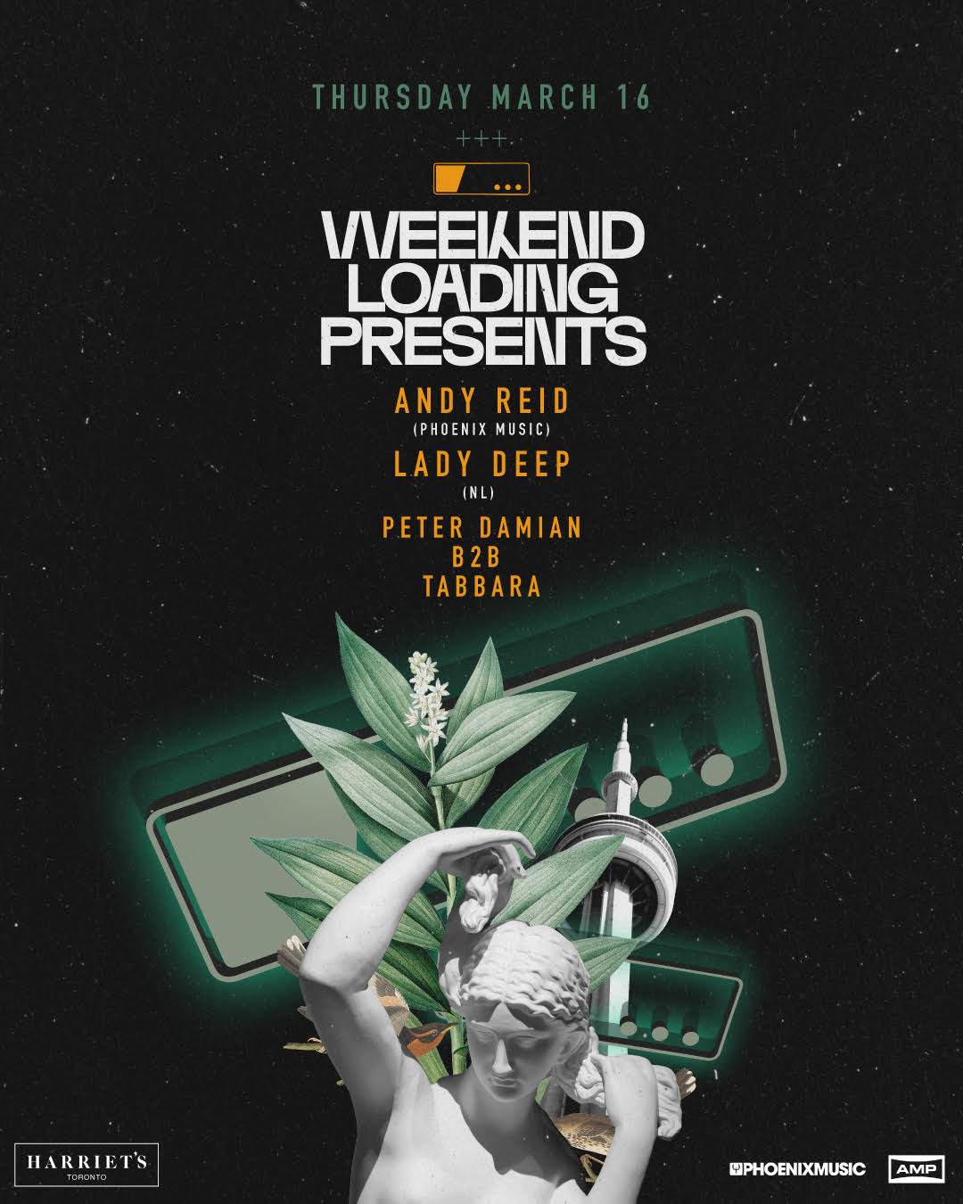 Weekend Loading presents: ANDY RIED, LADY DEEP, PETER DAMIAN b2b ...