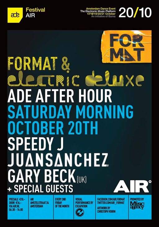 Format & Electric Deluxe present ADE After Hour - フライヤー表