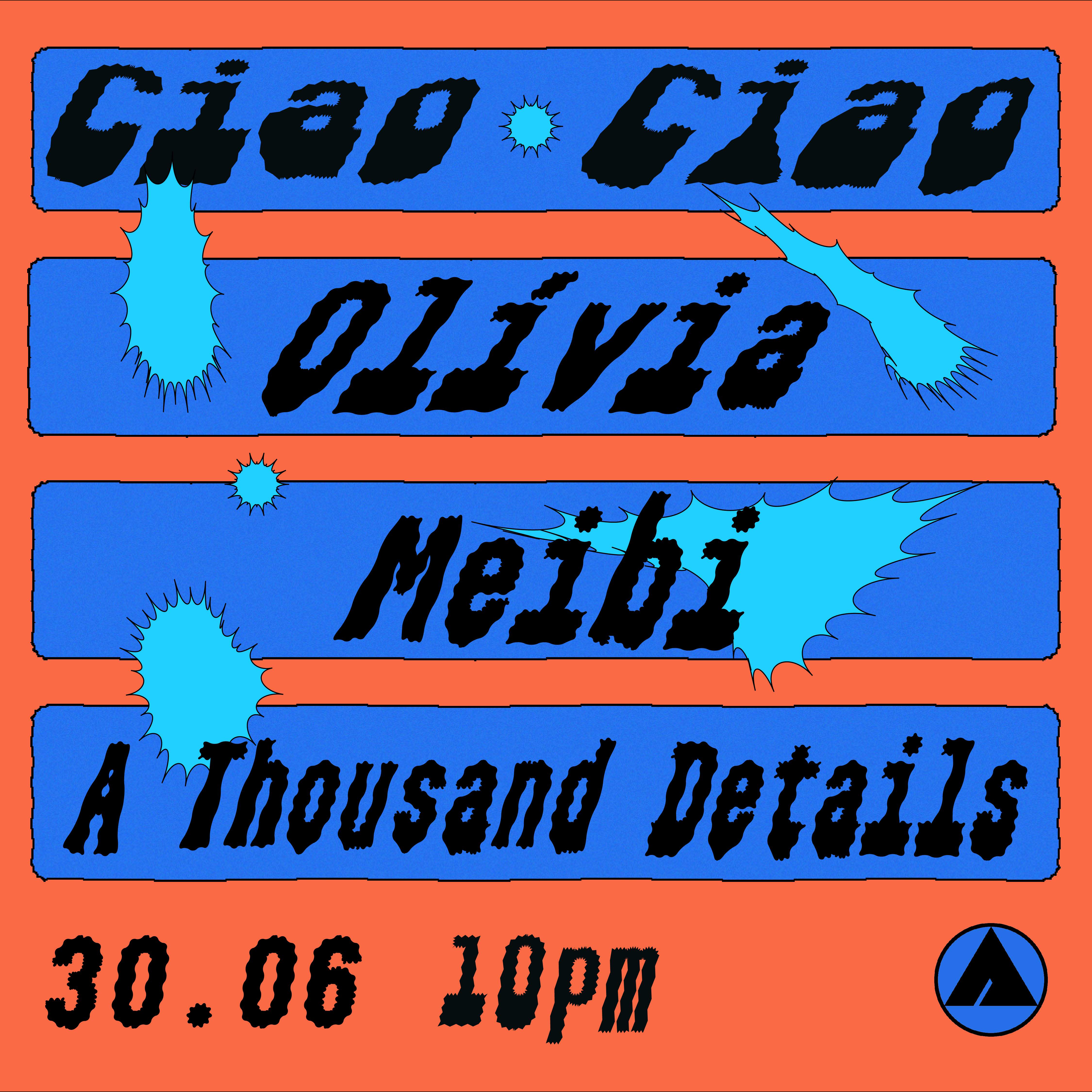 Ciao Ciao with Olivia, Meibi, A Thousand Details - Página frontal