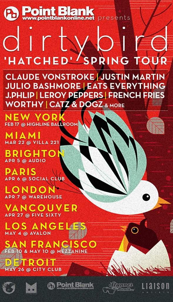 Point Blank Online presents Dirtybird 'Hatched' L.A - Página frontal
