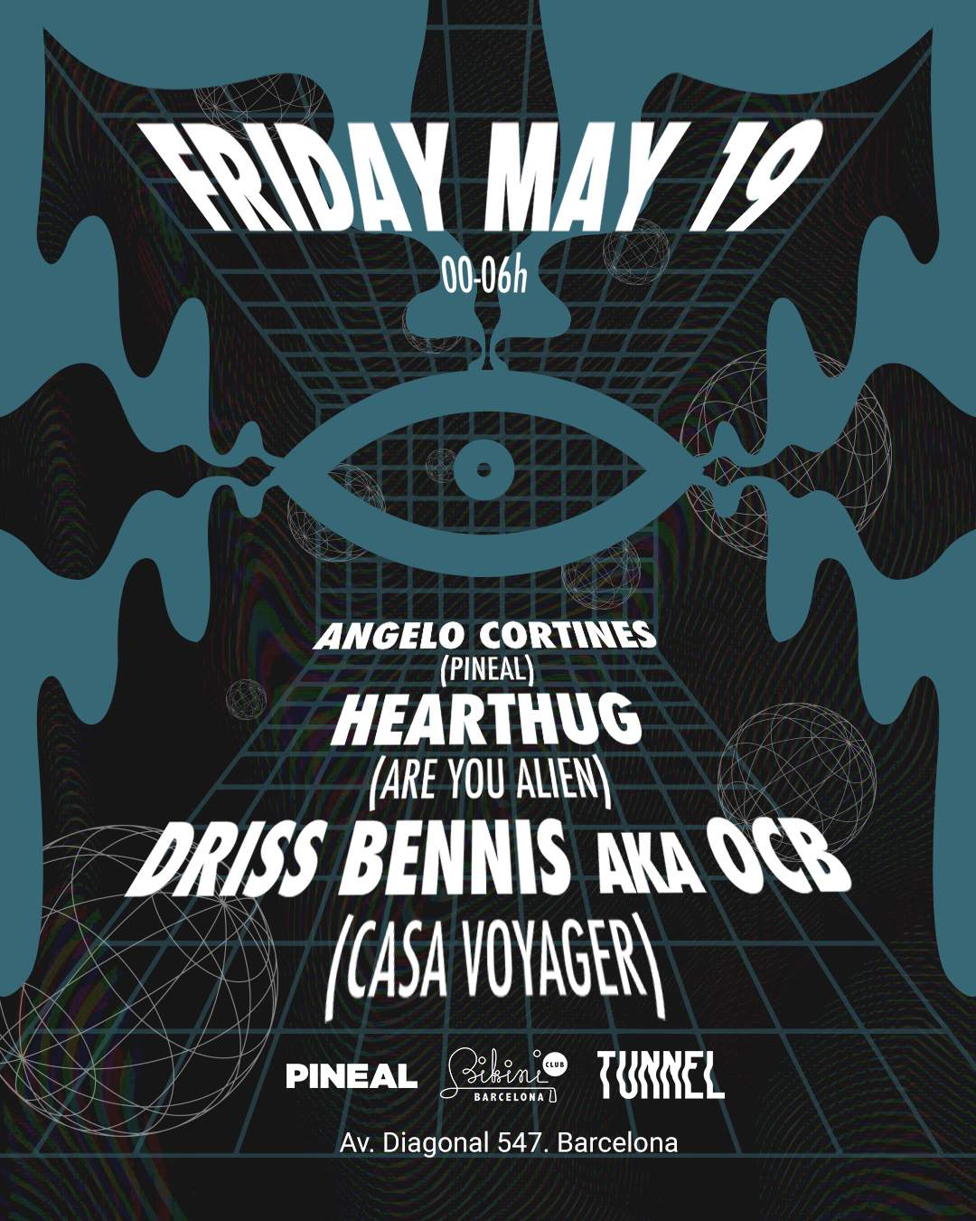 Pineal presents: HearThug, Anah, Angelo Cortines at TUNNEL BARCELONA at ...