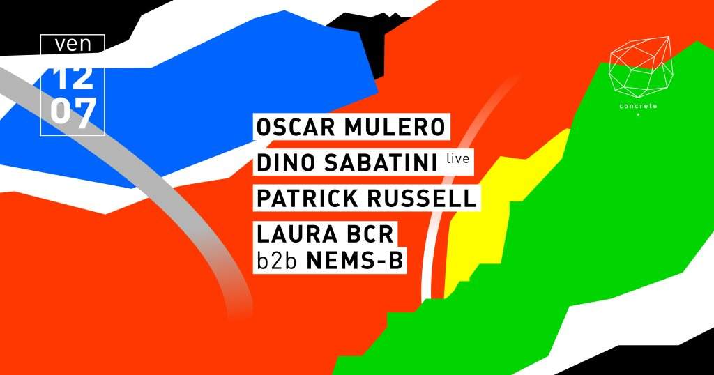 Concrete: Oscar Mulero, Dino Sabatini (Live), Patrick Russell - フライヤー表