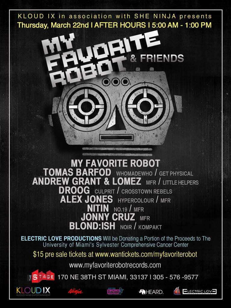 My Favorite Robot & Friends *after Hours* - Página frontal