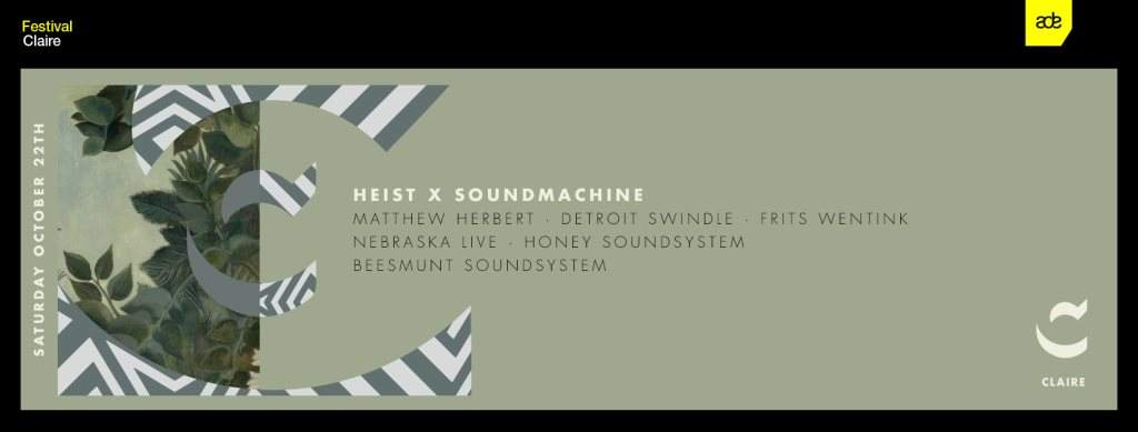 Claire ADE: Heist Recordings x Soundmachine - Página frontal