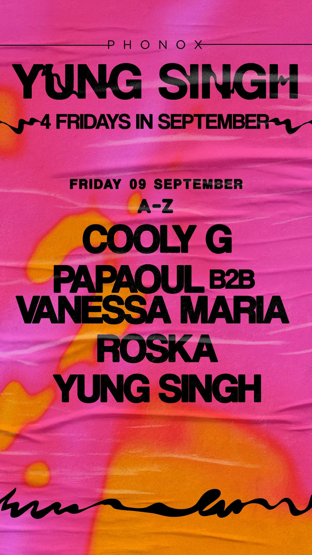 Yung Singh: 4 Fridays in September (9th September) - Página trasera
