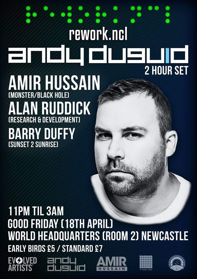 Rework.ncl > Andy Duguid  - フライヤー表