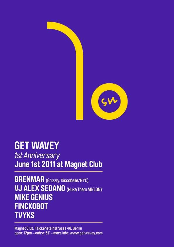 Get Wavey - 1st Anniversary with Brenmar - Página frontal