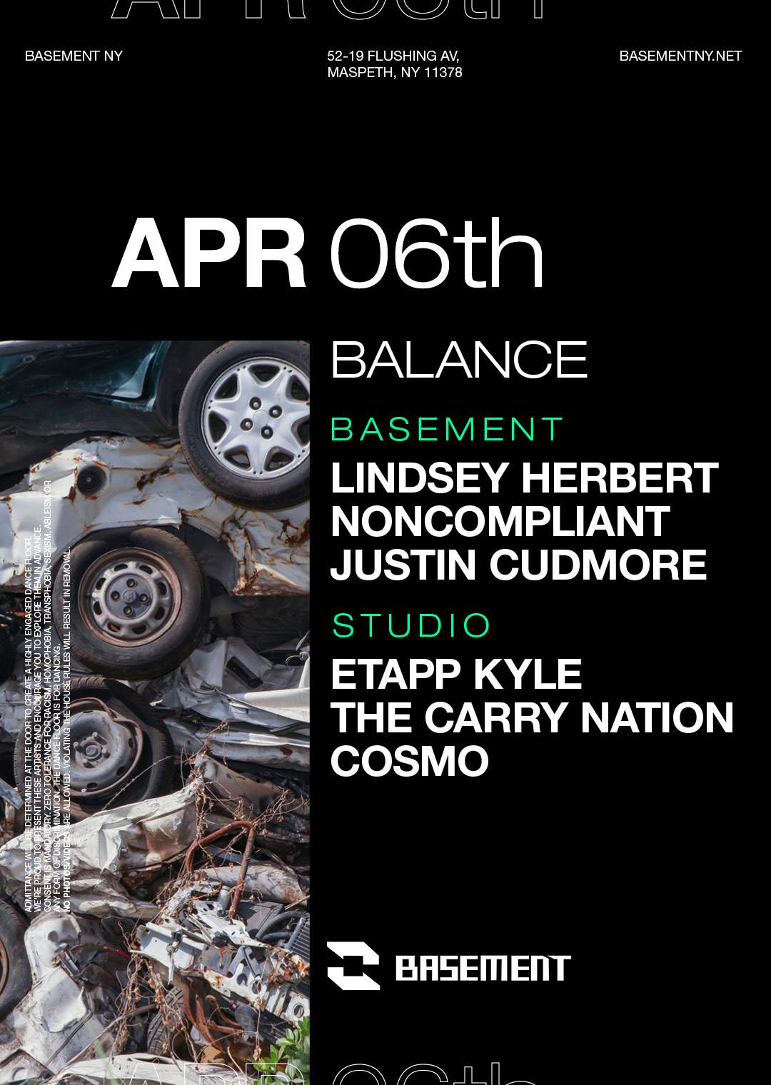 Balance: Lindsey Herbert / Noncompliant / Justin Cudmore / Etapp Kyle / The Carry Nation /Cosmo - Página frontal
