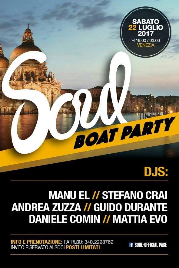 Soul Boat Party - フライヤー表