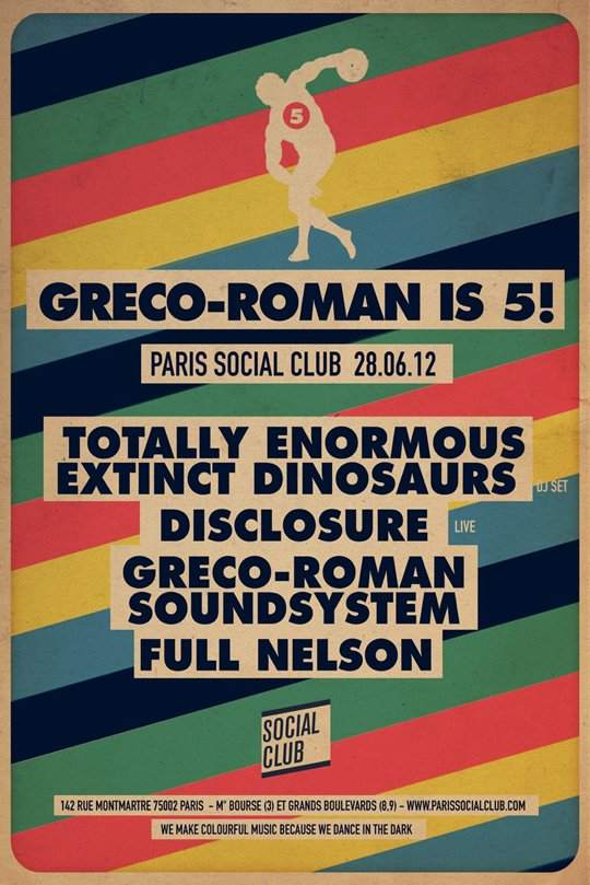 Greco-Roman IS 5! with Teed, Disclosure, Full Nelson and Greco-Roman Soundsystem - Página frontal