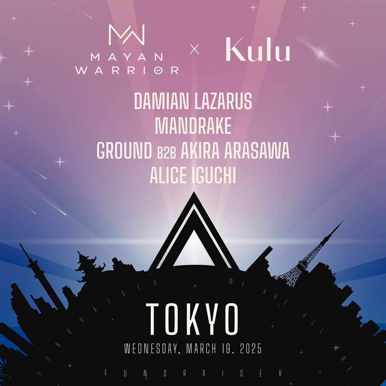 Mayan Warrior × Kulu 2025 at Garden Shinkiba Factory, Tokyo