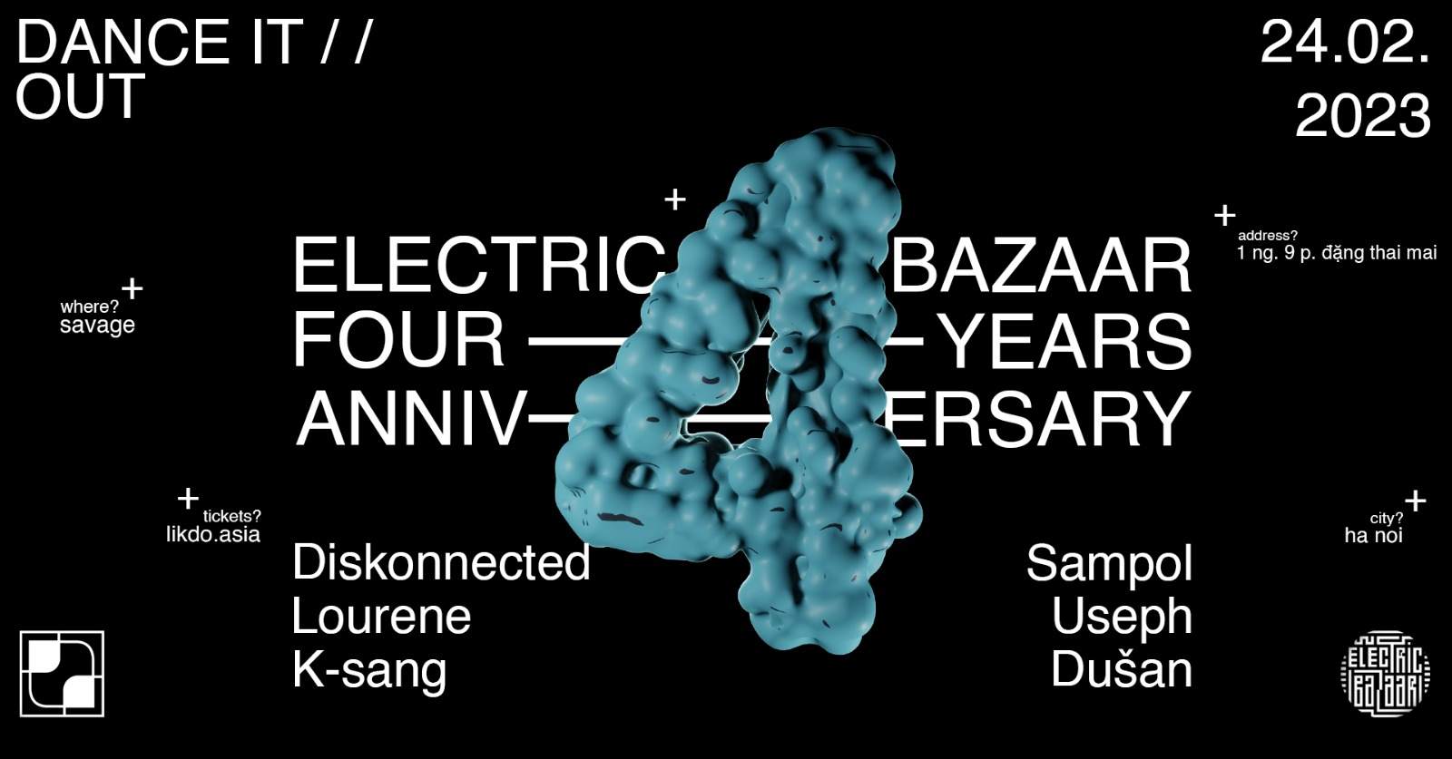 Electric Bazaar: 4 Years Anniversary - Página trasera
